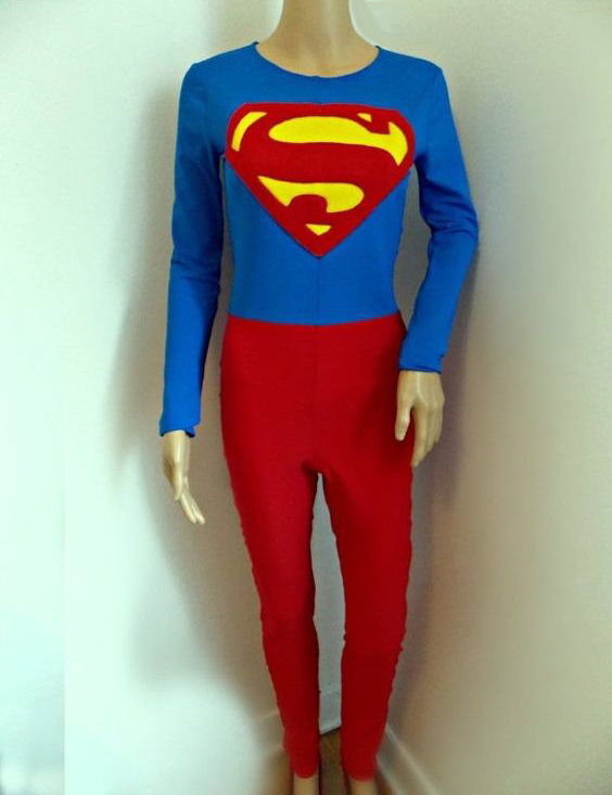 Fashion Superman Halloween Spandex Bodysuit